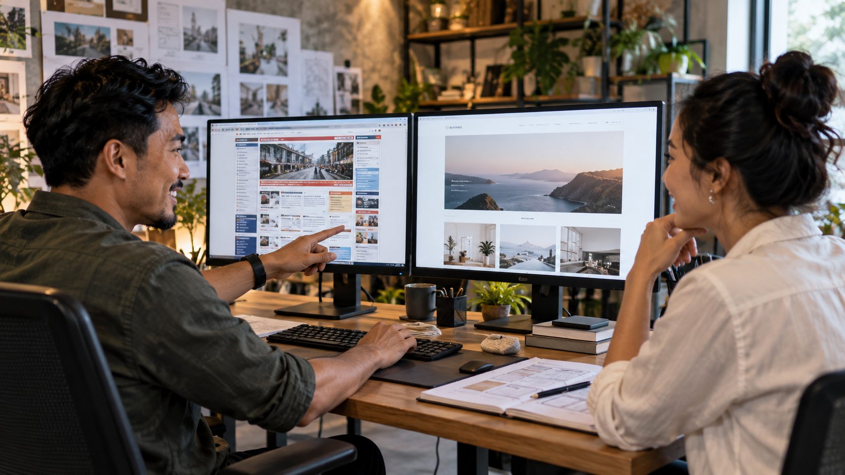 Perbandingan sebelum dan sesudah redesign website murah
